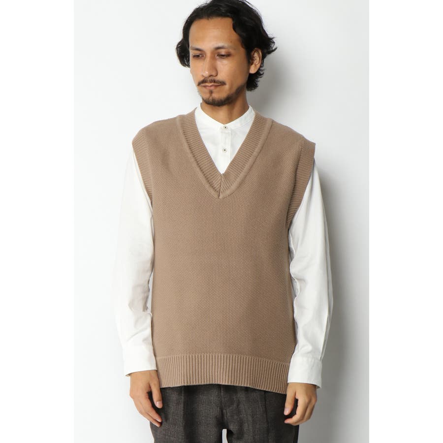 Vネックニットベスト[品番：IKAW0004939]｜ikka （イッカ）の