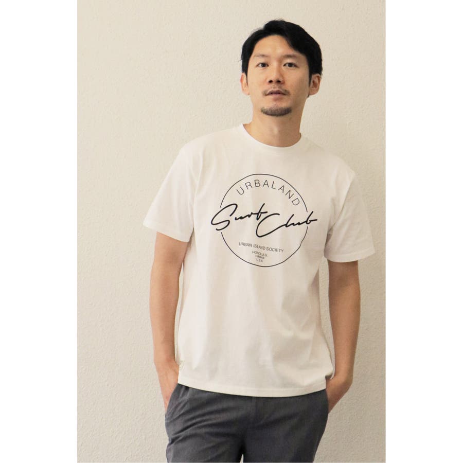 URBAN ISLAND SOCIETY サークルプリントTシャツ[品番：IKAW0008544