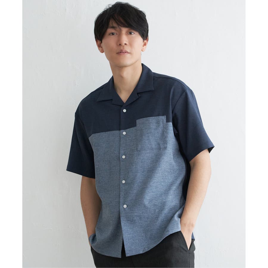シャツ メンズ オープンカラーシャツ[品番：ZP000009122]｜ZIP