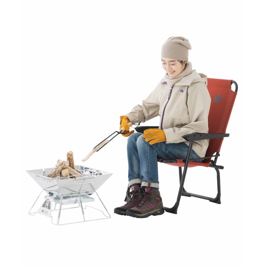 LOGOS 難燃BRICK・ハイバックTAKIBIチェア(73311007)[品番