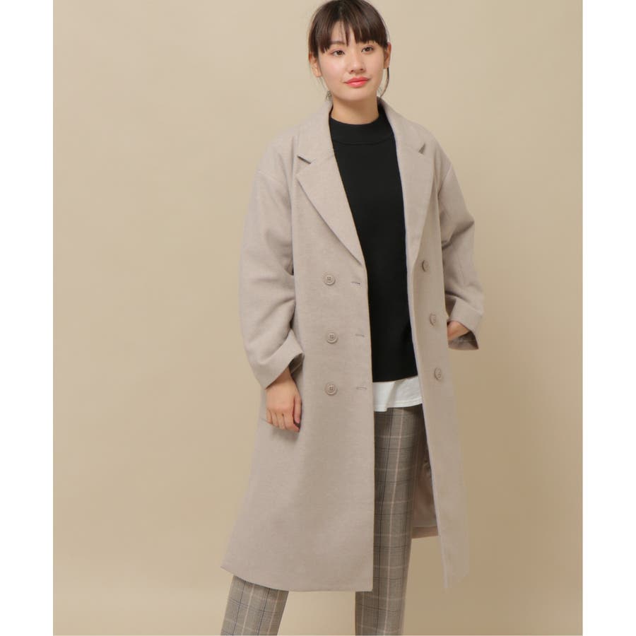 ゆったりダブルチェスターコート 品番 Ikaw Ikka イッカ のレディースファッション通販 Shoplist ショップリスト