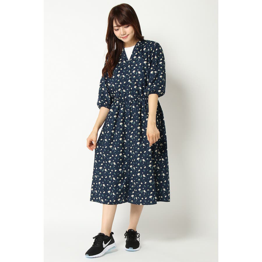 リネンコットン花柄プリントワンピース 品番 Ikaw0002352 Lbc With Life エルビーシー のレディースファッション通販 Shoplist ショップリスト