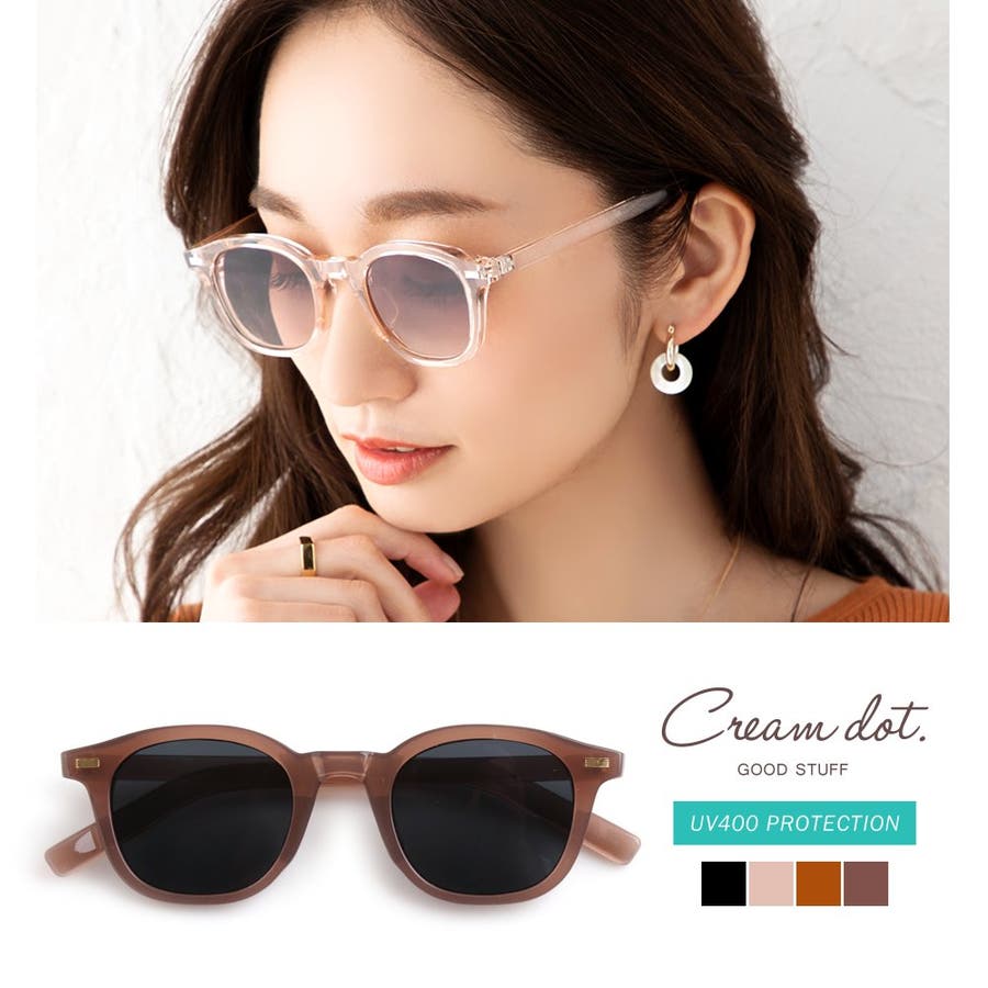 サングラス レディース Uvカット 品番 Crma Cream Dot クリーム のレディースファッション 通販 Shoplist ショップリスト