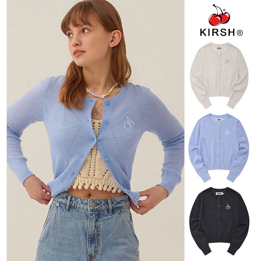 セール】KIRSH SMALL CHERRY CABLE CROP SHORT SLEEVE KNIT