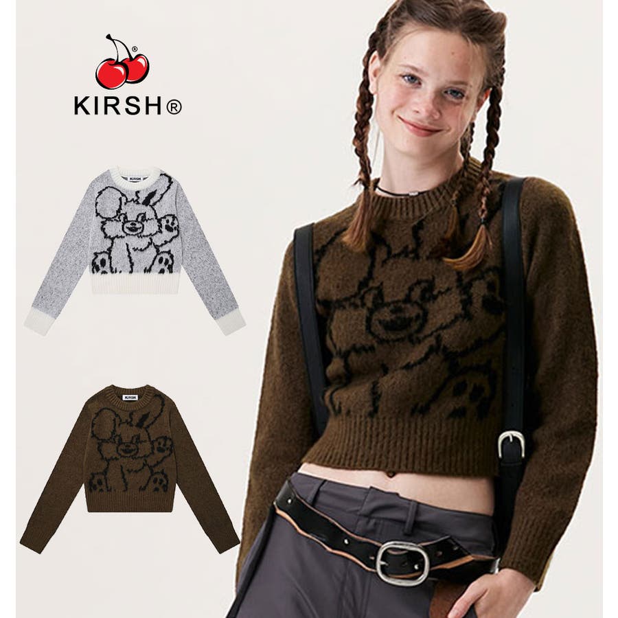 KIRSH WITTY BUNNY CROP KNIT KA/全2色[品番：PBIW0000896