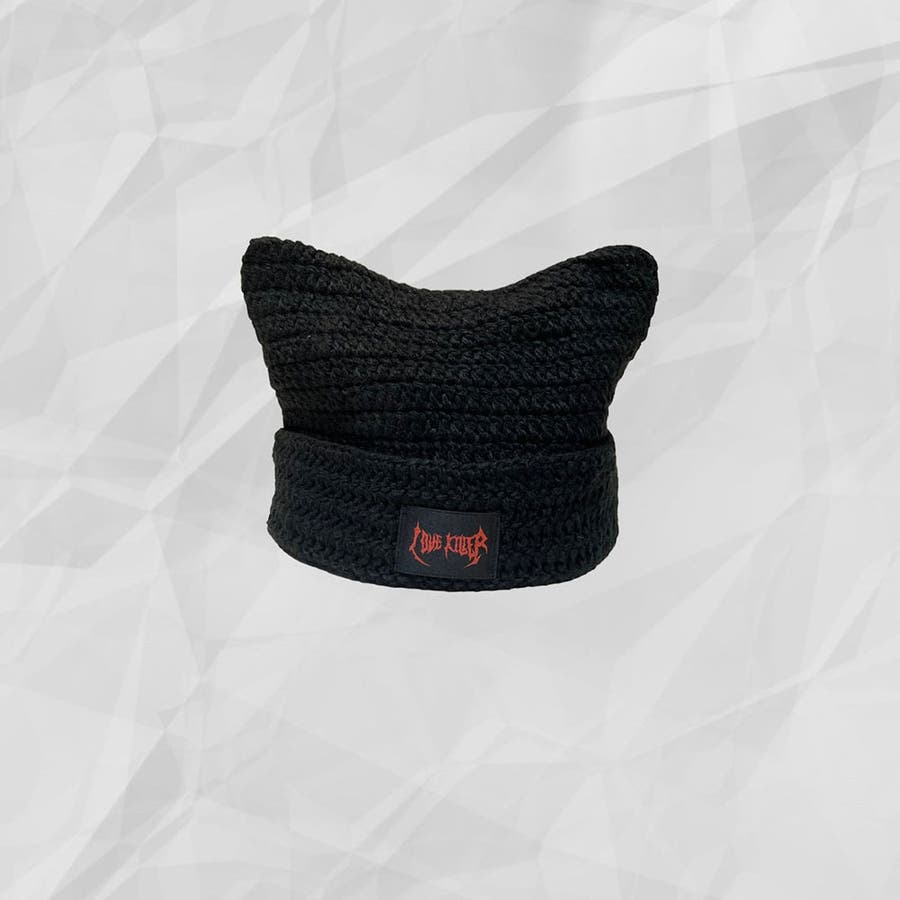ラブキラー猫耳 A'GEM/9 × .kom『LOVE KILLER/ラブキラー』Killer cat beanie