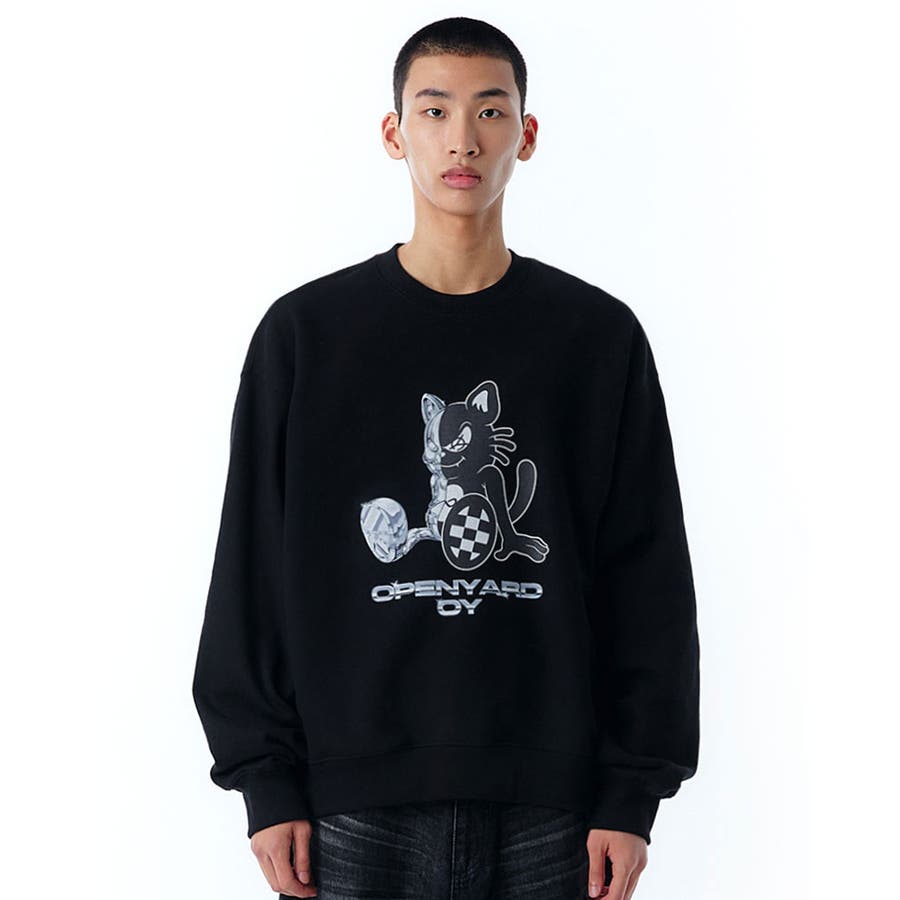 OY ブラックキャット　スウェットシャツ OY オーワイブラックキャット スウェット[品番：PBIW0002311