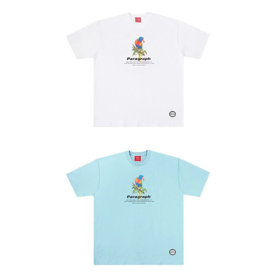 【PARAGRAPH】21ss★ PARROT LOGO Tシャツ 5カラー (No.17) paragraph -21ss☆ PARROT LOGO Tシャツ 5カラー - メルカリ