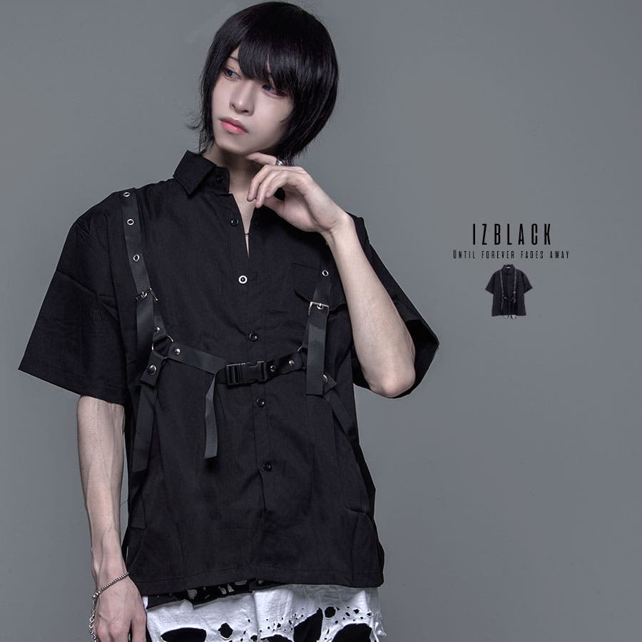 izBLACKハーネスベルトデザインシャツ 全1色シャツ  メンズ[品番：PBIW0002226]｜ililil（イルイルイル）のレディースファッション通販｜SHOPLIST（ショップリスト）