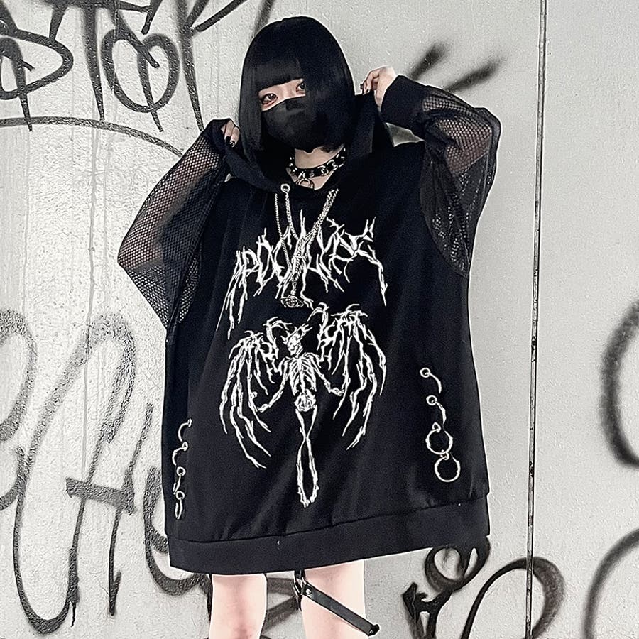 ililil パーカー 「ililil/イルイルイル」黒翼の堕天使に転生