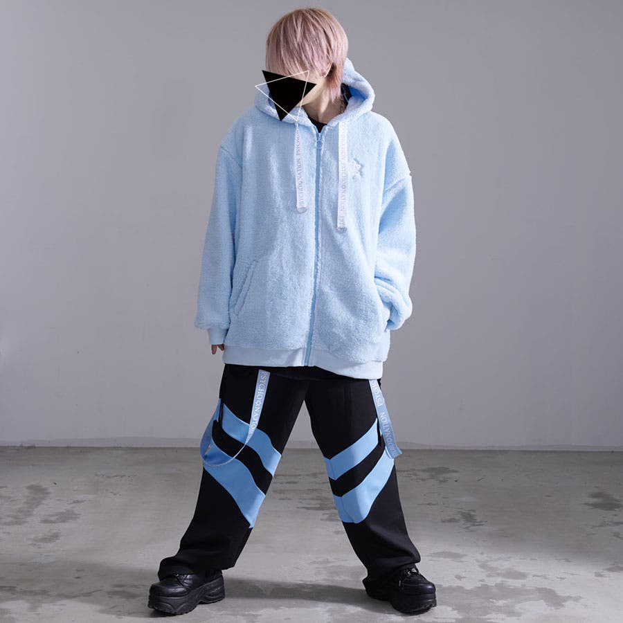 PSYCHO NATIONネコ耳ボアZIPパーカー 全3色[品番:PBIW0002464 PSYCHO NATIONネコ耳ボアZIPパーカー 全3色[品番:PBIW0002464