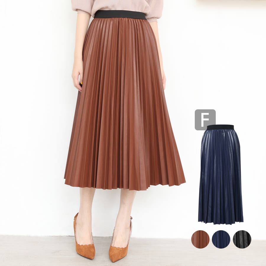韓国ファッション プリーツスカート ロングスカート