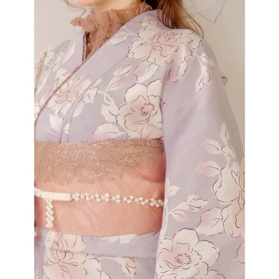 3点SET]淡紫地×牡丹柄浴衣【YUKATA by dazzy】[品番