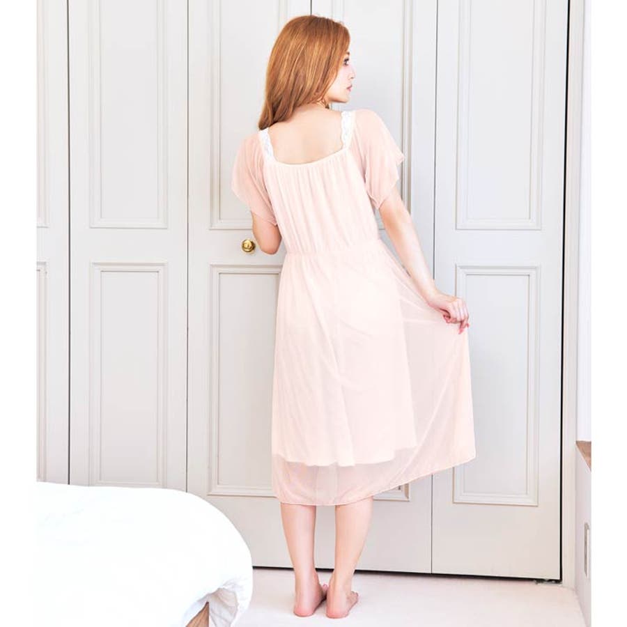 ルームウェア ワンピース シフォン[品番：DY000025954]｜Dazzy
