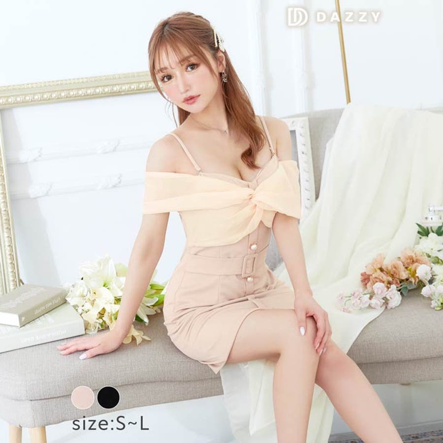 ツイストシフォン パールビジュー ベルトモチーフ[品番：DY000029648]｜Dazzy （デイジー）のレディースファッション通販｜SHOPLIST（ショップリスト）