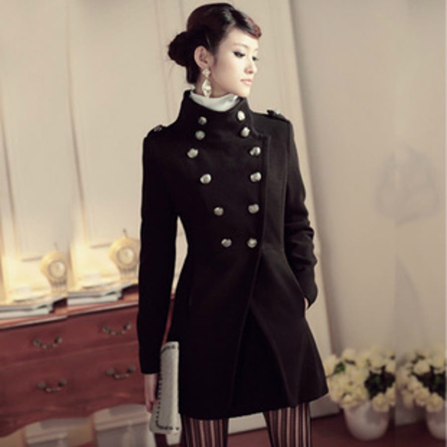 韓国ファッション ナポレオンジャケットコート [品番