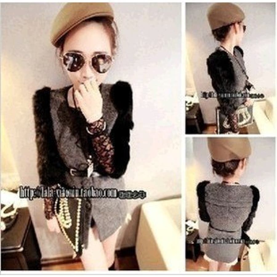 海外セレブファッション 7分袖ファー切替ジャケット 品番 Cp Dearheart ディアハート のレディースファッション 通販 Shoplist ショップリスト