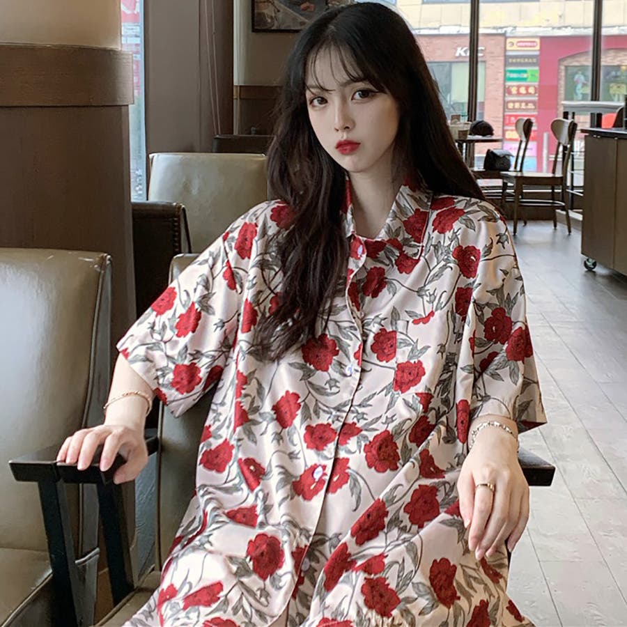 花柄シャツ 春夏新作 韓国ファッション[品番：CP000008069