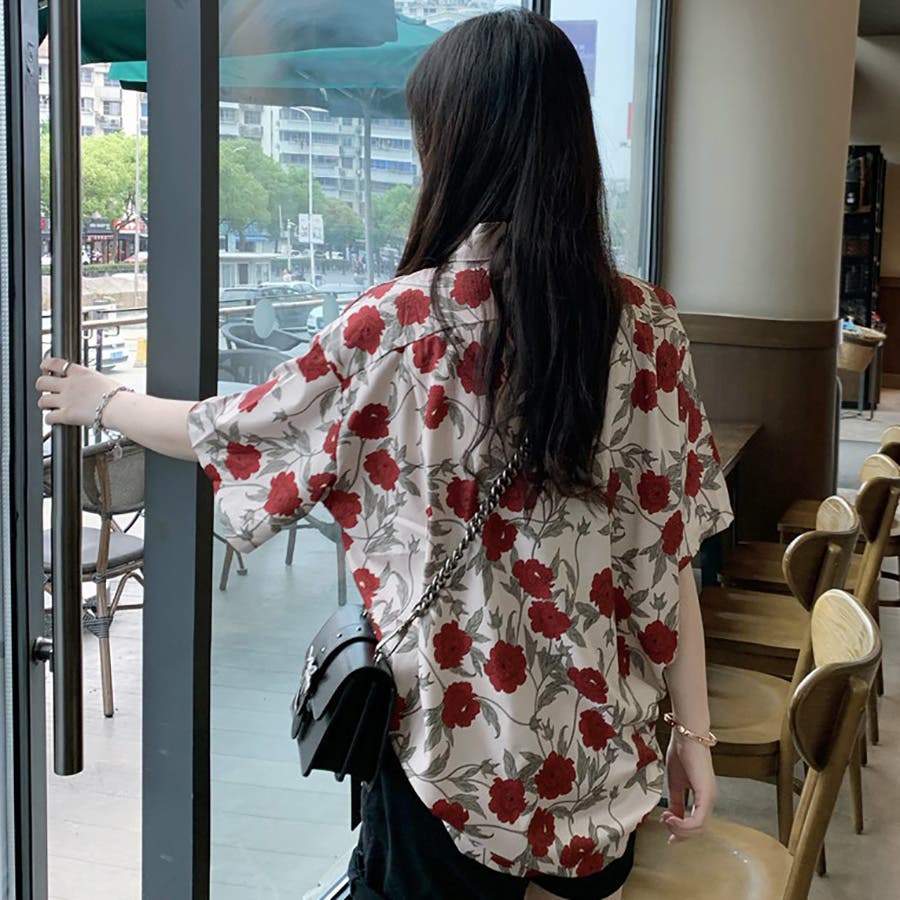 花柄シャツ 春夏新作 韓国ファッション[品番：CP000008069