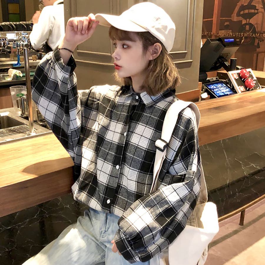 チェック柄シャツ 春夏新作  韓国ファッション[品番：CP000009049]｜DearHeart（ディアハート）のレディースファッション通販｜SHOPLIST（ショップリスト）