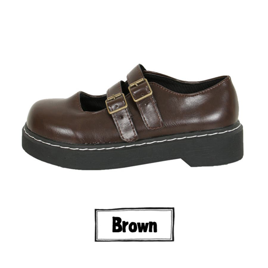 ダブルストラップ メリージェーン シューズ[品番：DCTW0002487