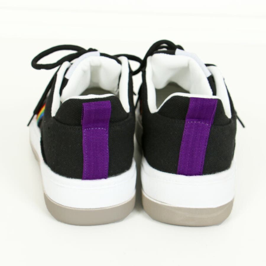 キャンバススニーカー レインボー 刺繍[品番：DCTW0002566