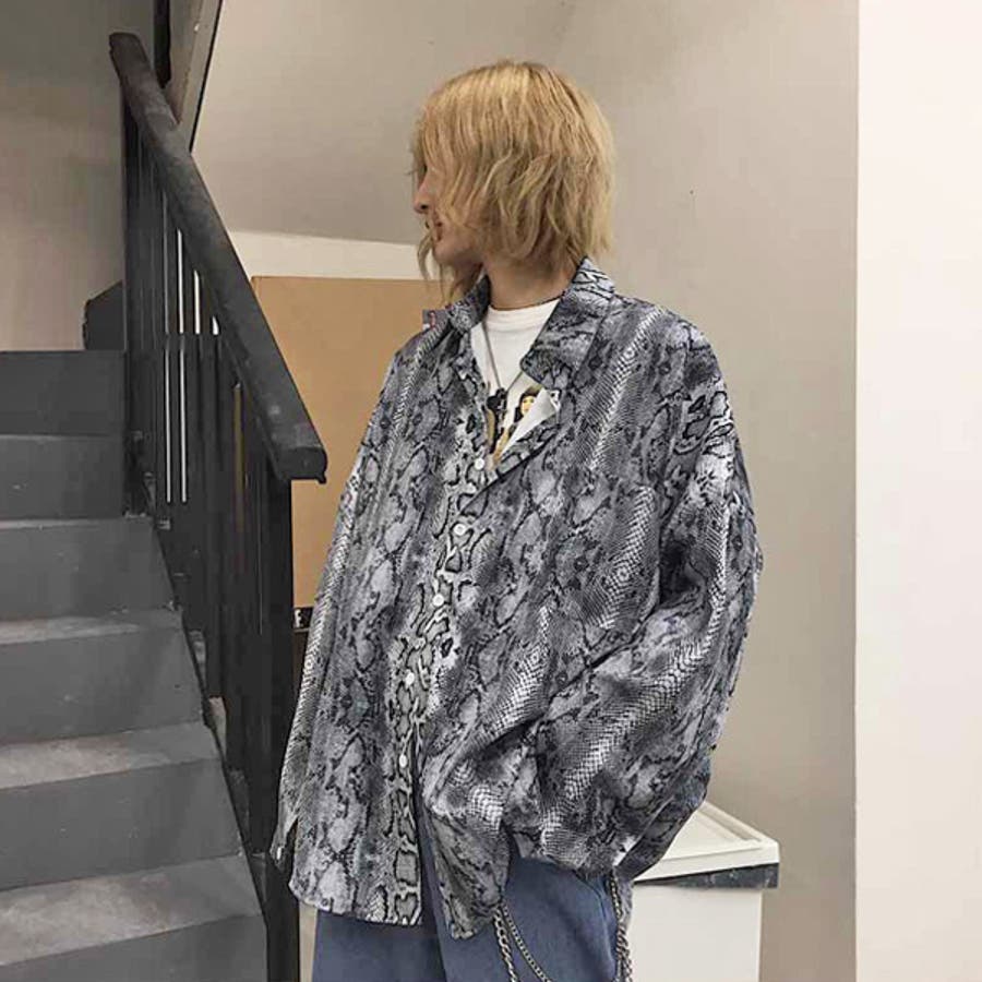 柄シャツ パイソン柄 ヘビ柄[品番：DCTW0002680]｜Decorative