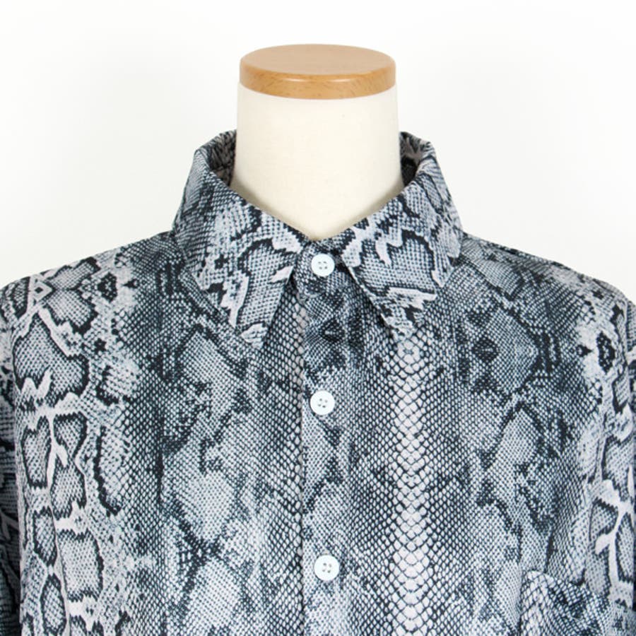 柄シャツ パイソン柄 ヘビ柄[品番：DCTW0002680]｜Decorative