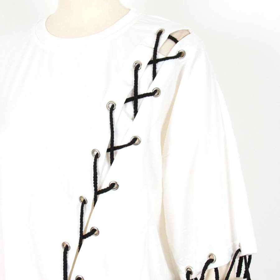 【良好品】 ロンT ロンティー レースアップ[品番：DCTW0002730]｜Decorative トップス
