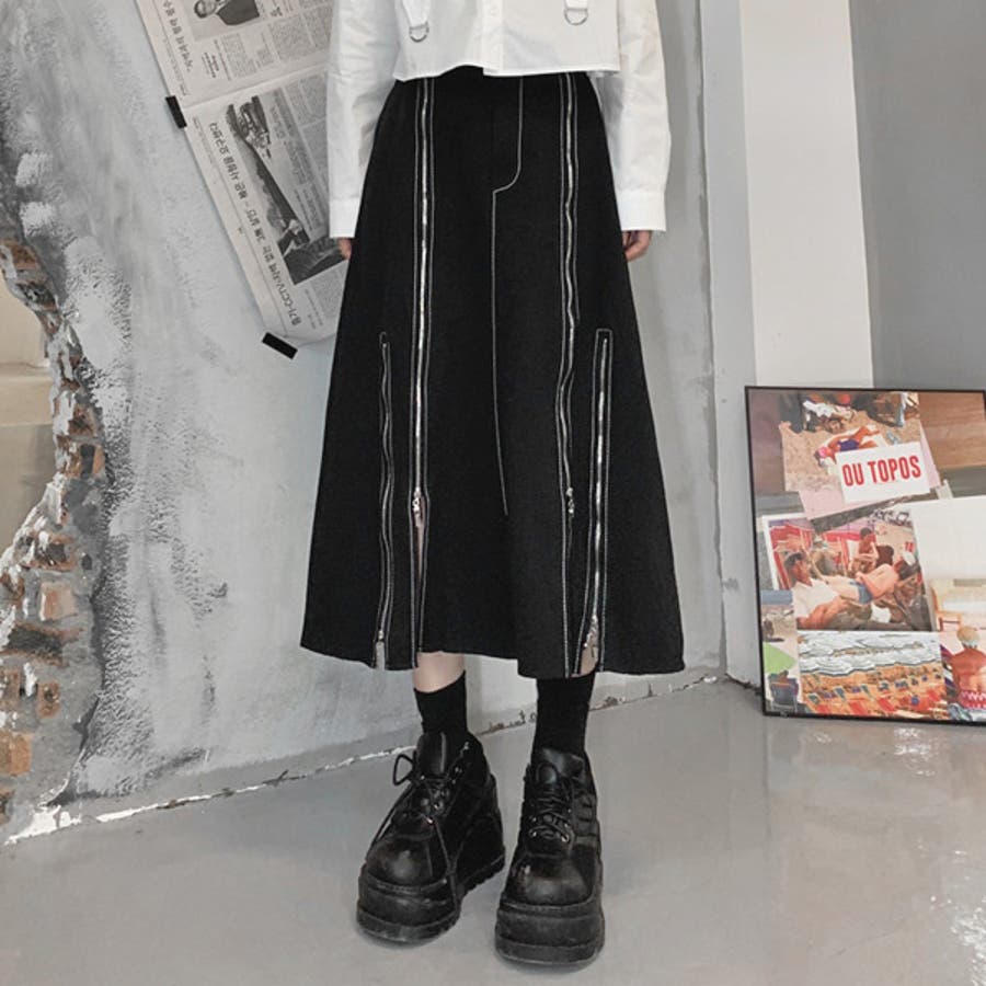 Carmen様ブラック1スカート BLACK DENIM CARMEN SKIRT / BLACK ONE