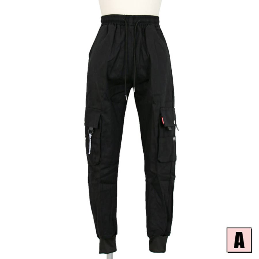 D.HYGEN - Non-ply Yarn Lined Drop Crotch Cargo Wide Jogger