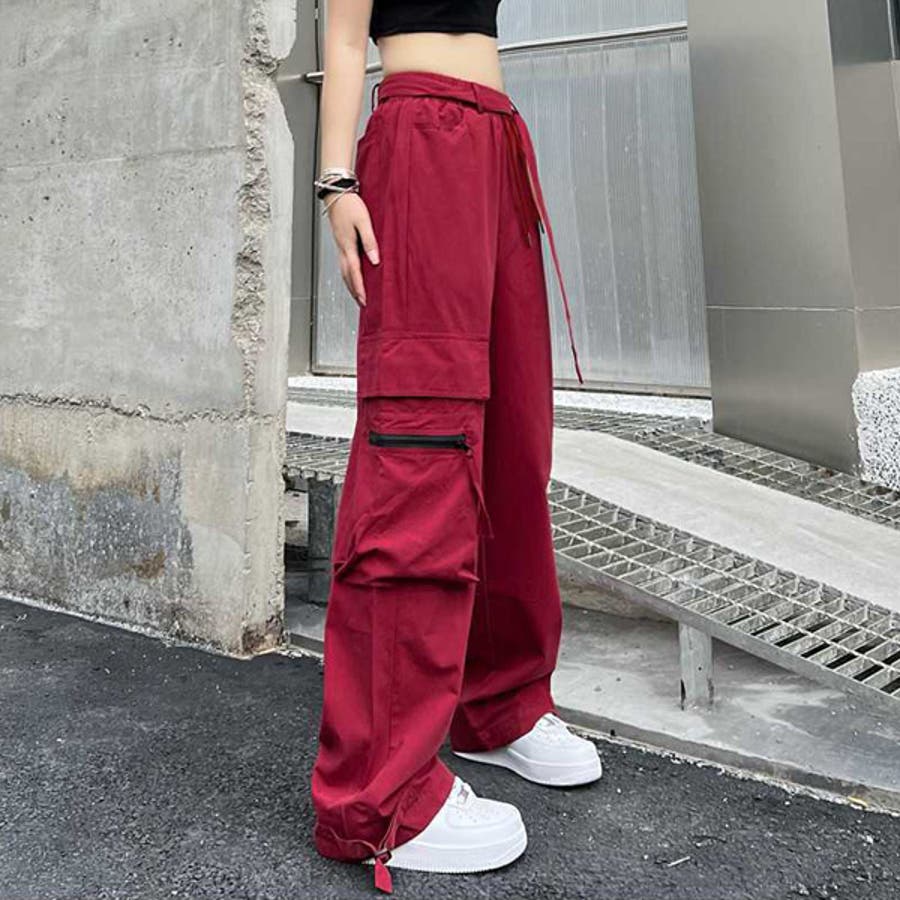 カーゴパンツ ワイドパンツ ストラップ付き[品番：DCTW0003907]｜Decorative  （デコラティブ）のレディースファッション通販｜SHOPLIST（ショップリスト）