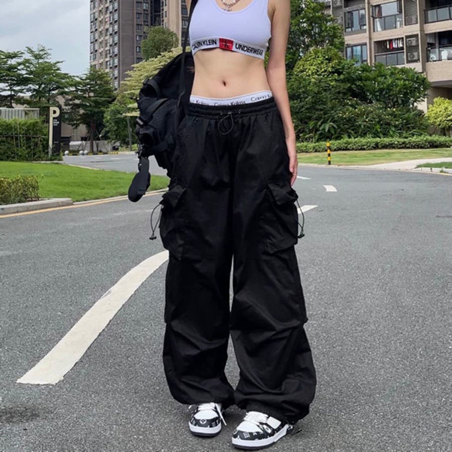 カーゴパンツ 変形 ドロストパンツ[品番：DCTW0004100