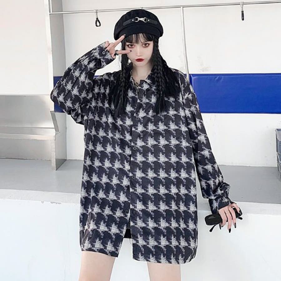S レディース シャツ 千鳥 チェック アレキサンダーワン ビック 秋 冬 柄シャツ チェック柄 千鳥格子柄[品番：DCTW0003381]｜Decorative