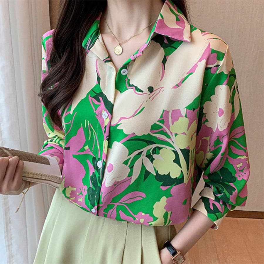 柄シャツ 花柄シャツ 花柄[品番：DCTW0004680]｜Decorative （デコラティブ）｜レディース｜Shoplist