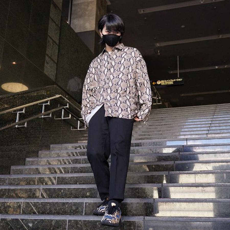 【メーカー直売】の商品をすべて 柄シャツ パイソン柄 スネークスキン[品番：DCTW0003306 トップス