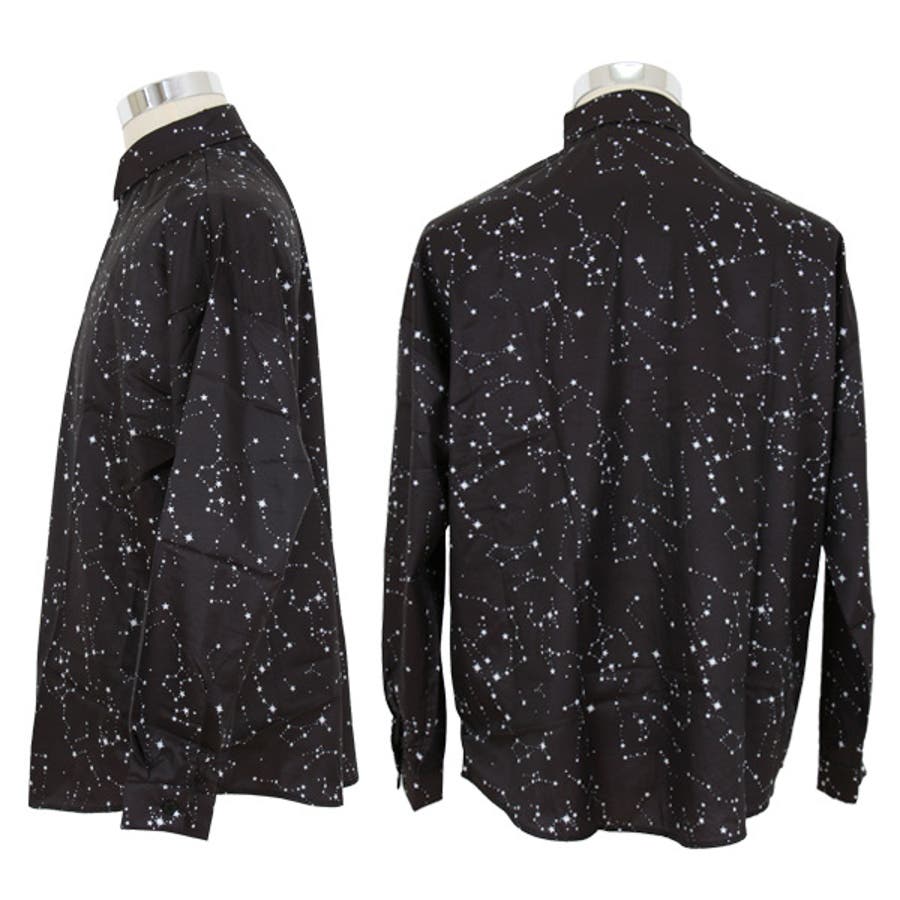 柄シャツ 星柄 星座柄[品番：DCTW0003910]｜Decorative