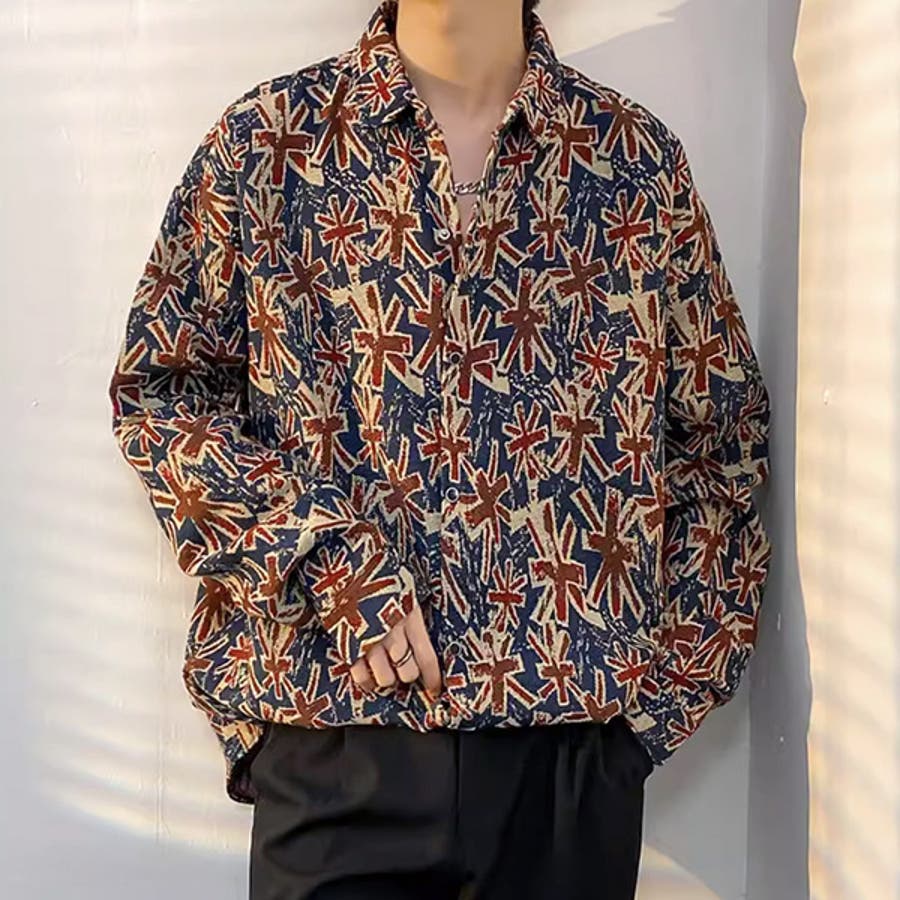 バーバリーズ スカーフ柄シャツ 総柄 航海モチーフ ユニオン