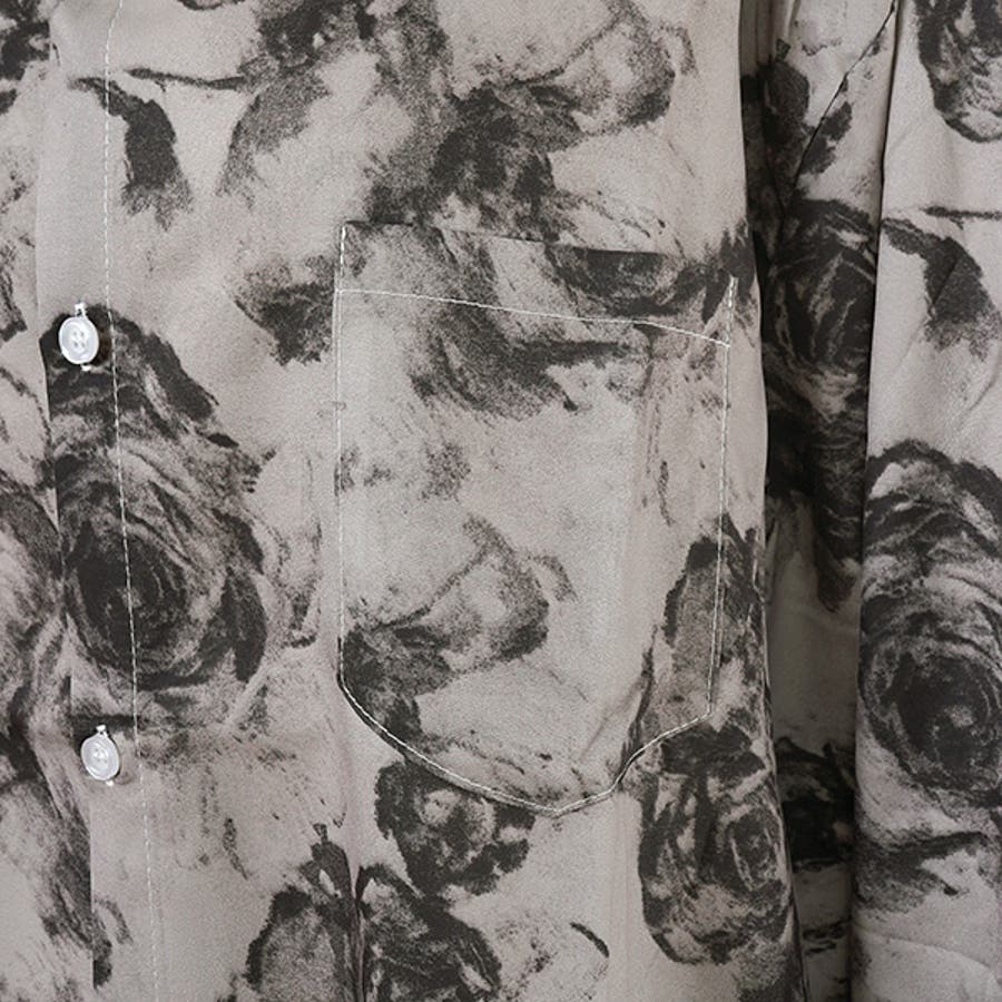 柄シャツ 薔薇 バラ[品番：DCTW0004485]｜Decorative （デコラティブ
