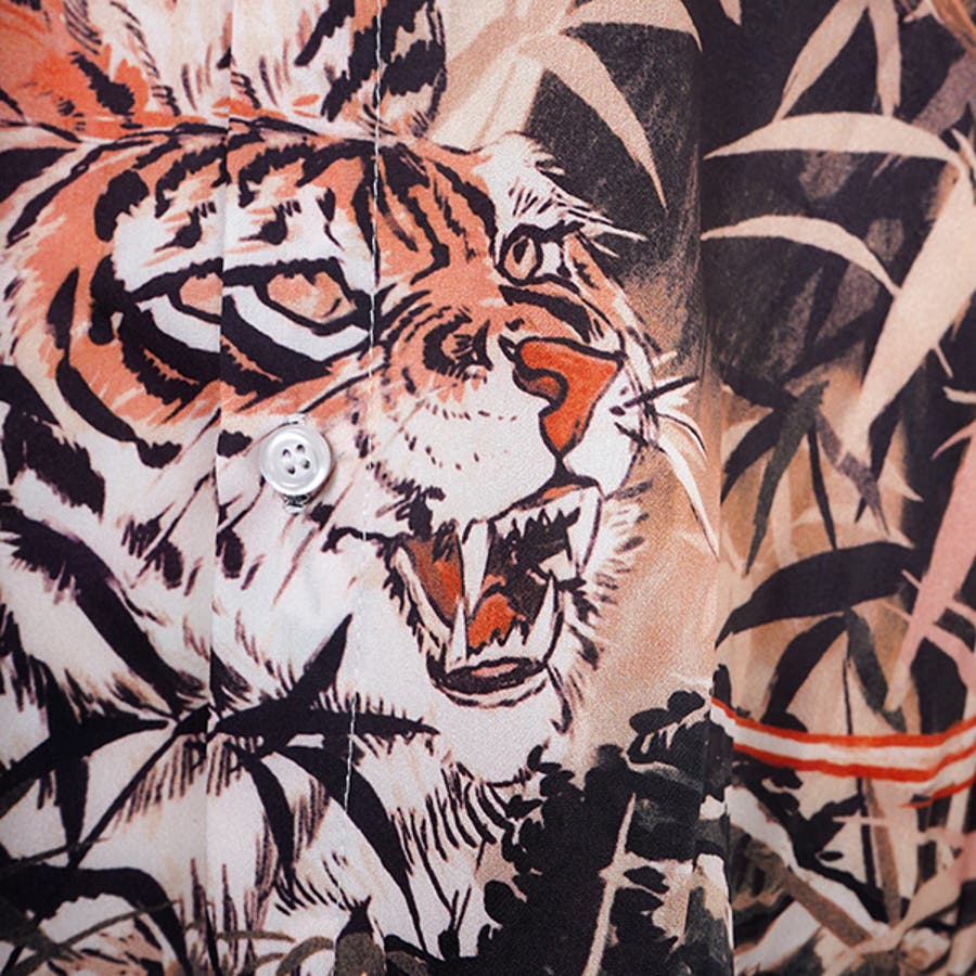 古着 ビンテージ アニマル 虎 モヤモヤ 柄 シャツ ポンチョ オーバーサイズ 古着 ビンテージ アニマル 虎 モヤモヤ 柄 シャツ ポンチョ