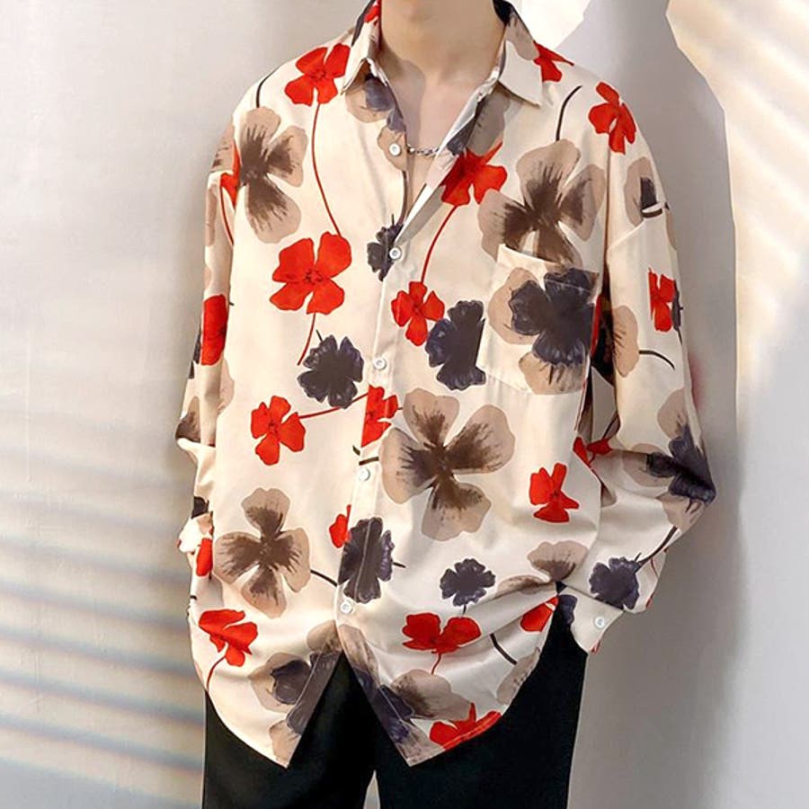 柄シャツ 花柄 はなびら柄[品番：DCTW0004670]｜Decorative （デコラティブ）｜レディース｜Shoplist