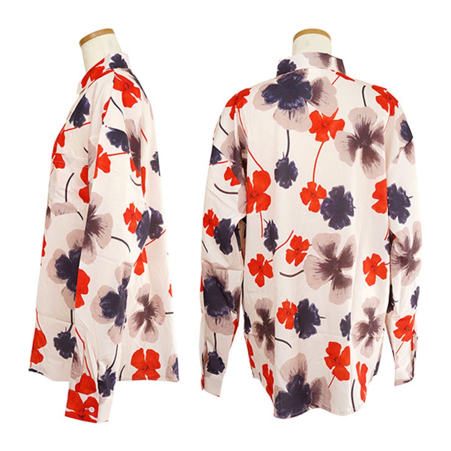 柄シャツ 花柄 はなびら柄[品番：DCTW0004670]｜Decorative （デコラティブ）｜レディース｜Shoplist