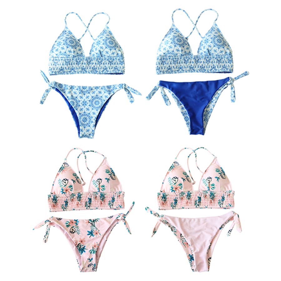 新品・未使用】lilLilly リルリリー シャーリングバンドゥビキニ