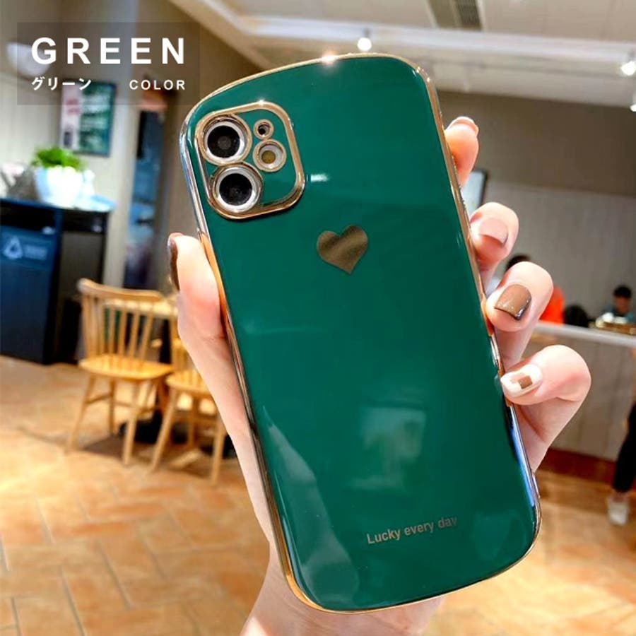 ゴールドフレーム iPhone12 ケース[品番：LCLW0001695]｜レース