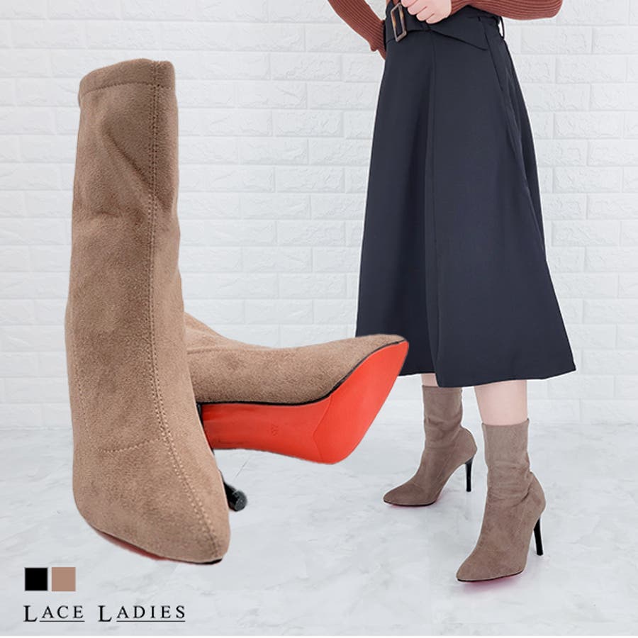 「新商品」に関するプレスリリース ハイヒールブーツ ショートブーツ ピンヒール[品番：LCLW0002087 23.0cm