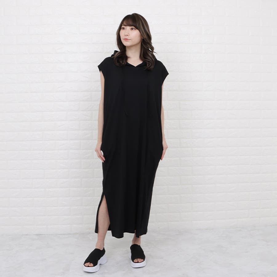 安価 ワタナベ ノースリーブ パーカー ワンピース[品番：LCLW0002633]｜レース トップス