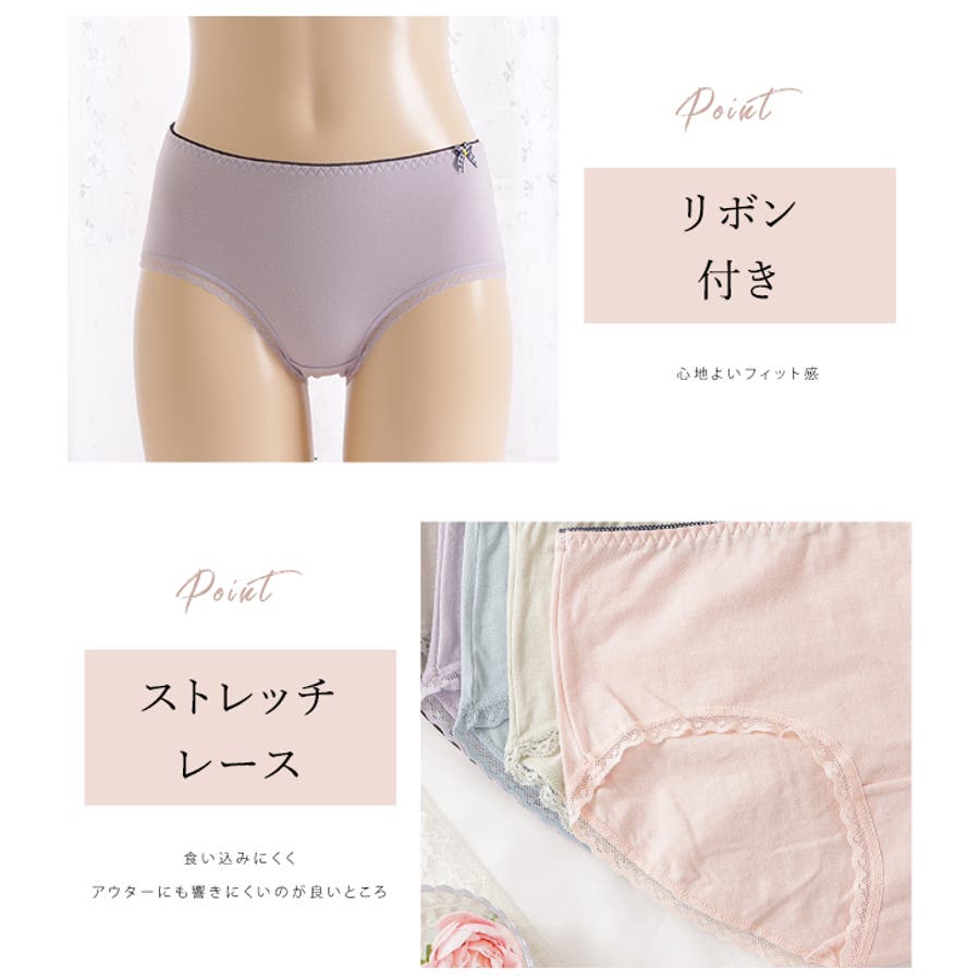 お尻に食い込むフルバックパンツ 