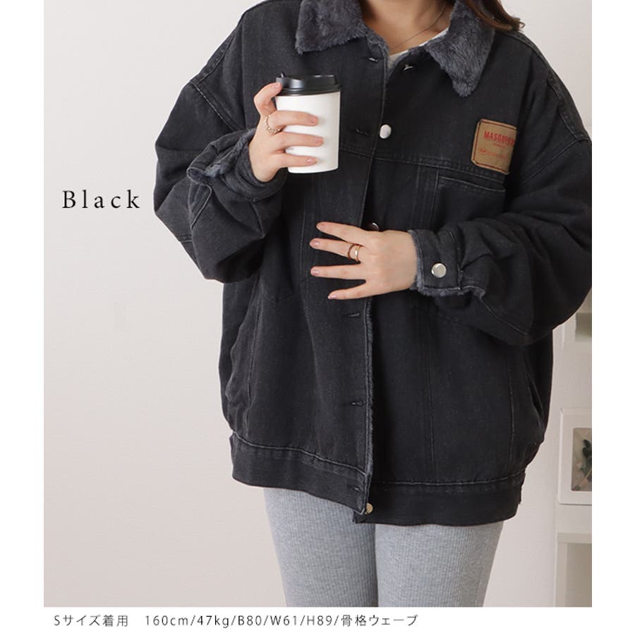 オーバーサイズファー付きデニムジャケット 女性 レディース[品番：LCLW0004443]｜レースレディース  （レースレディース）のレディースファッション通販｜SHOPLIST（ショップリスト）