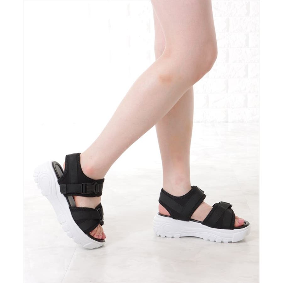 15万 SPORTMAX スポーツマックス 厚底 プラットフォーム サンダル