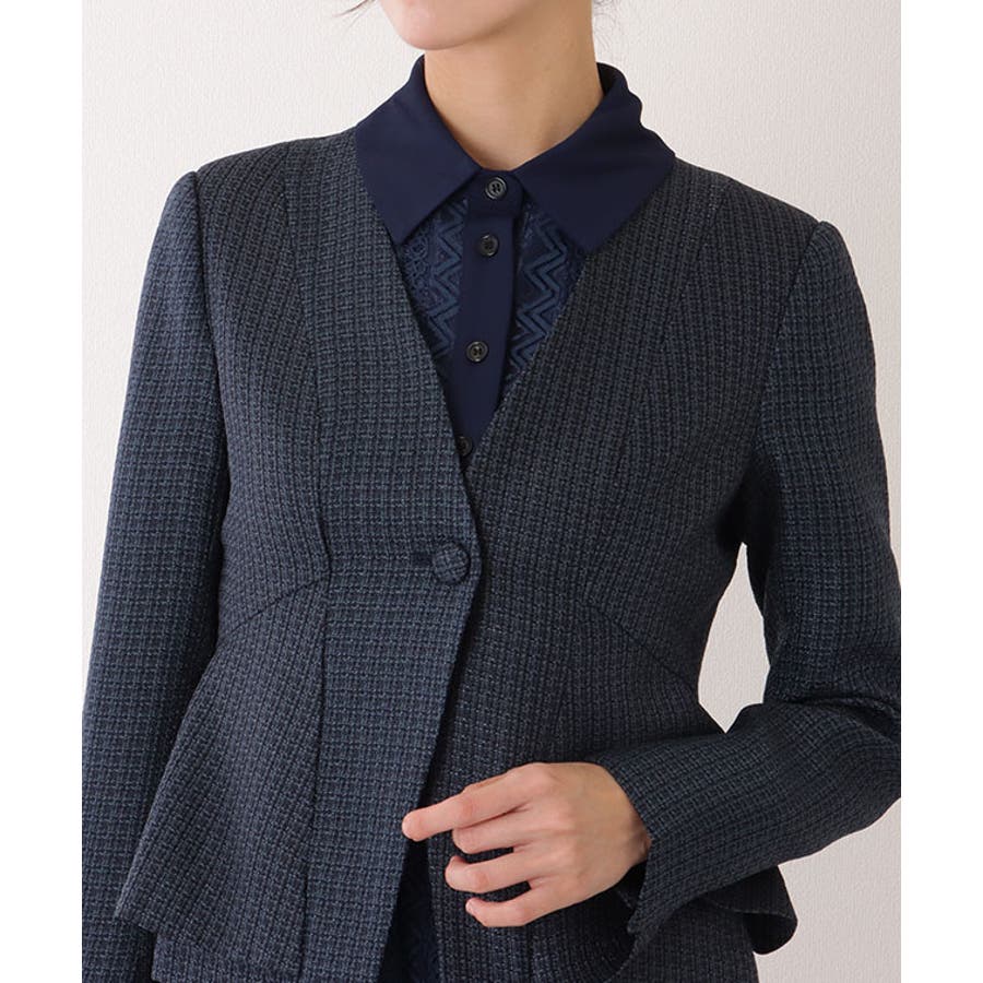 ノーカラー ジャケット付き レース[品番：LCLW0006688]｜レースレディース （レース レディース）のレディースファッション通販｜SHOPLIST（ショップリスト）